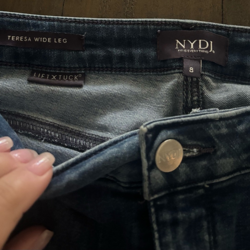 NYDJ Teresa wide leg jeans 8 EUC